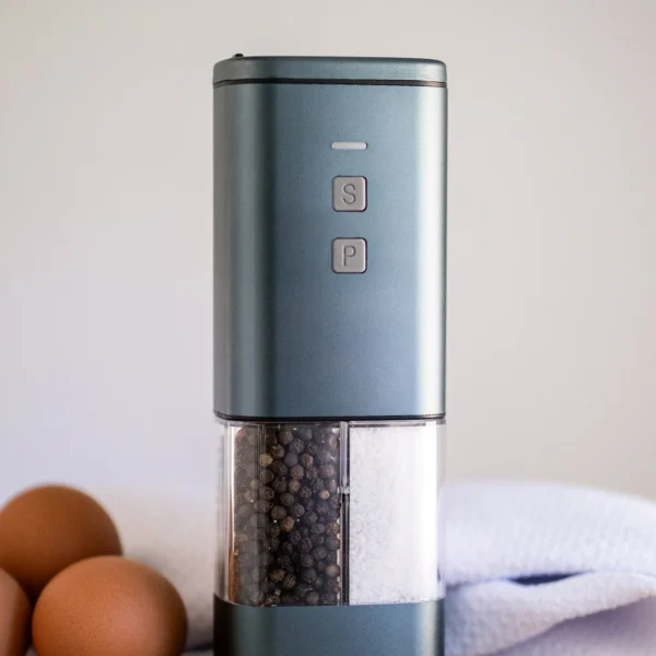 2-in-1 USB Rechargeable Salt and Pepper Grinder – (Pack of 3) Electric Grinder Set with Adjustable Coarseness, LED Light, and One-Handed Operation – Premium Kitchen Tool for Cooking, Dining - Image 7