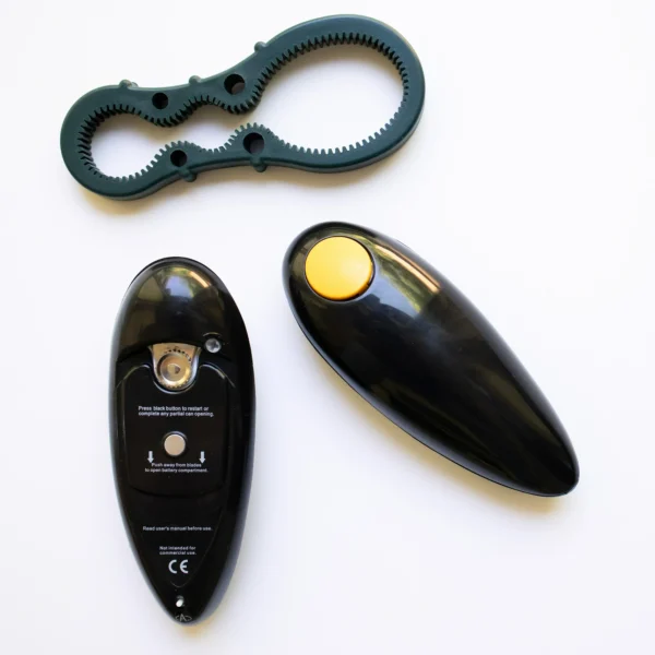 Electric Can Opener (Pack of 2): Effortless One-Touch Operation with Safety Magnetic Function - Perfect Kitchen Gadget for Seniors and Arthritis Relief